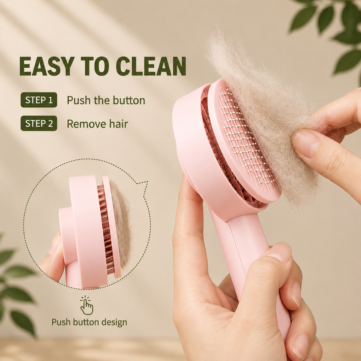 PawJourney FurAway™ Self-Cleaning Pet Hair Remover Brush