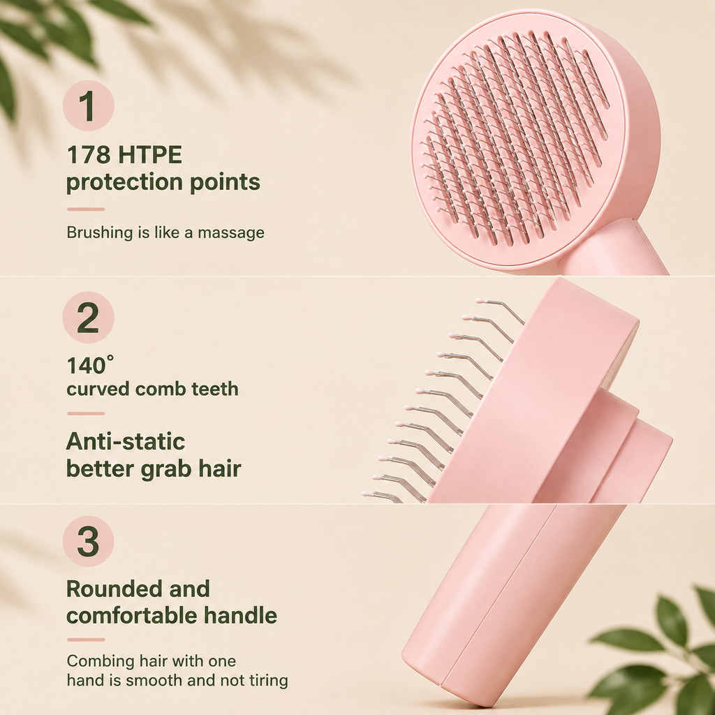 PawJourney FurAway™ Self-Cleaning Pet Hair Remover Brush